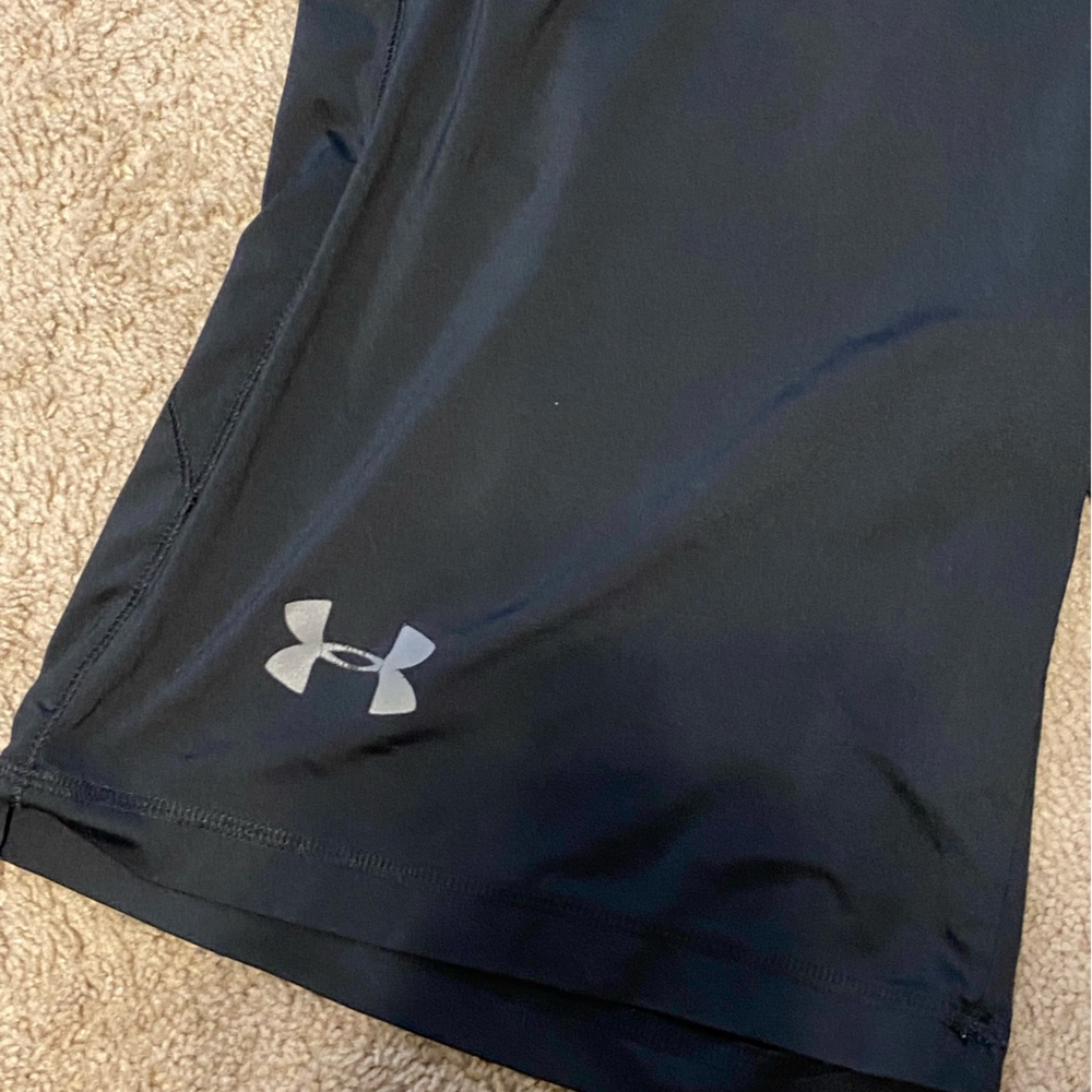 Under Armour Black and Gray Performance Shorts - Picture 2 of 3